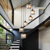 Duplex Staircase Long Chandelier Modern Minimalist Crystal | Luxury Lighting