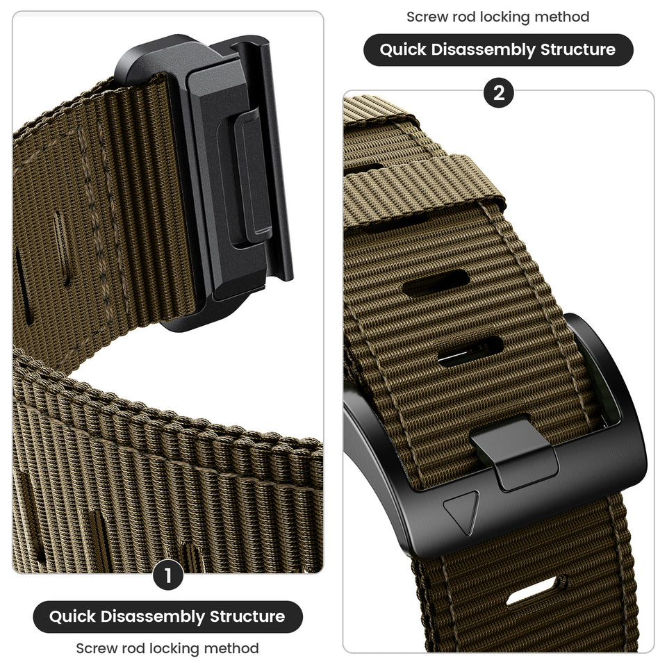 Quick Release Nylon Woven Watchband Accessories | Durable Watch Straps