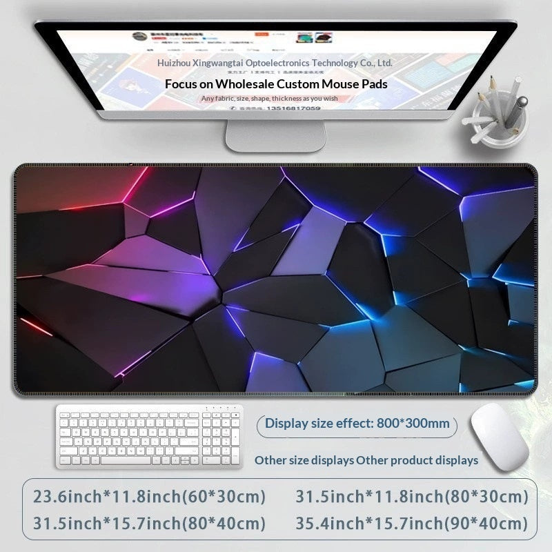 Custom Gaming Mouse Pad Anti-Slip Geometric Pattern | Laptop & Desktop