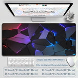 Custom Gaming Mouse Pad Anti-Slip Geometric Pattern | Laptop & Desktop