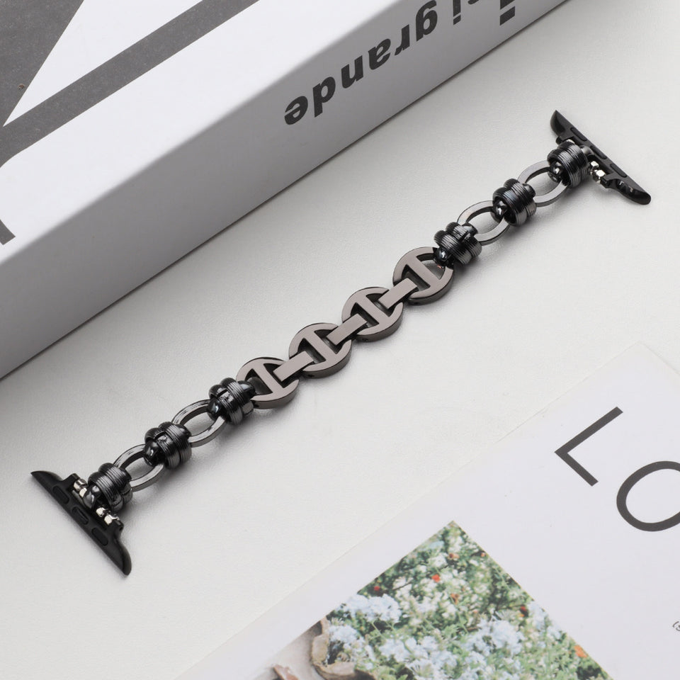 Watch Band Stainless Steel Punk Chain | Edgy Watch Strap Accessory