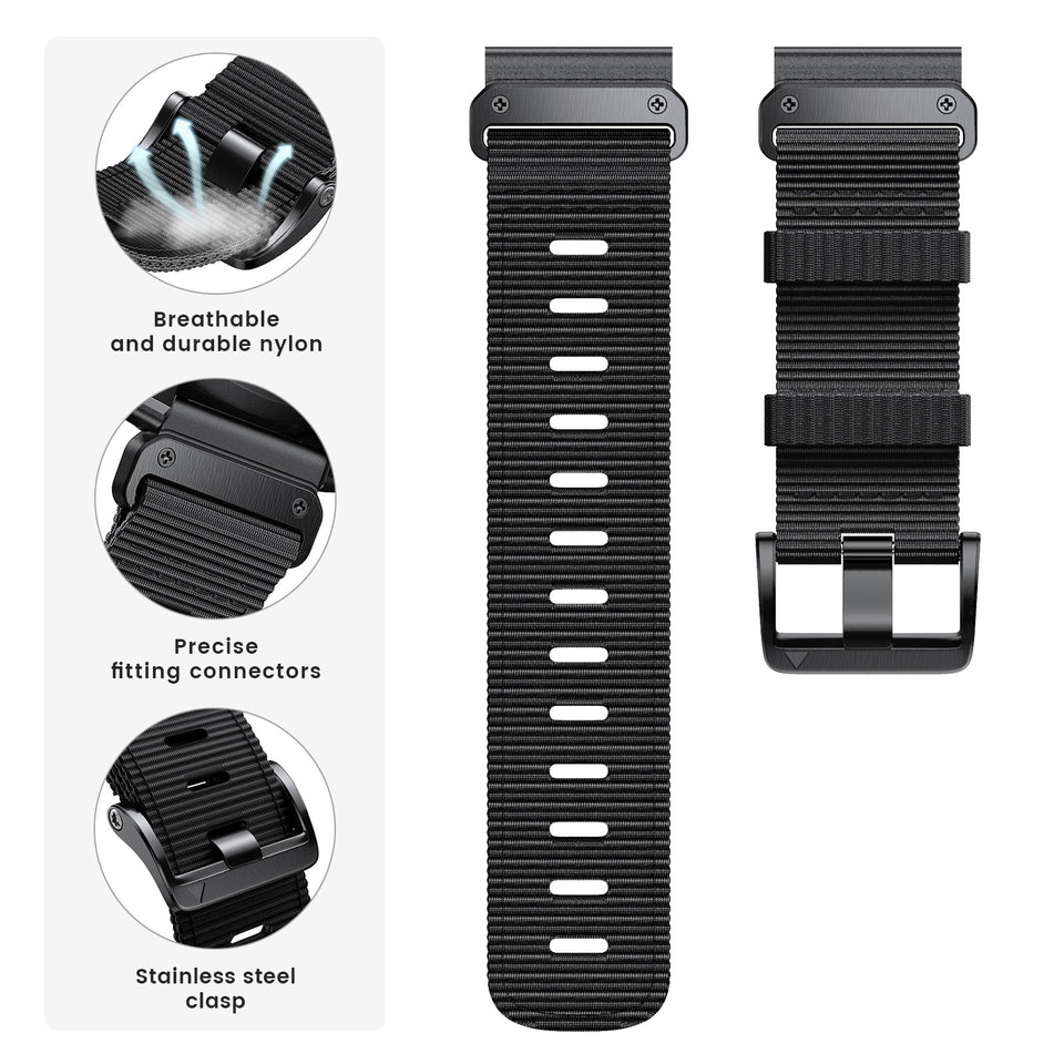 Quick Release Nylon Woven Watchband Accessories | Durable Watch Straps