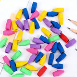 30Pcs Color Knife Head Bullet Head Eraser Pencil Head Eraser Student Torch Eraser Head Eraser Replacement