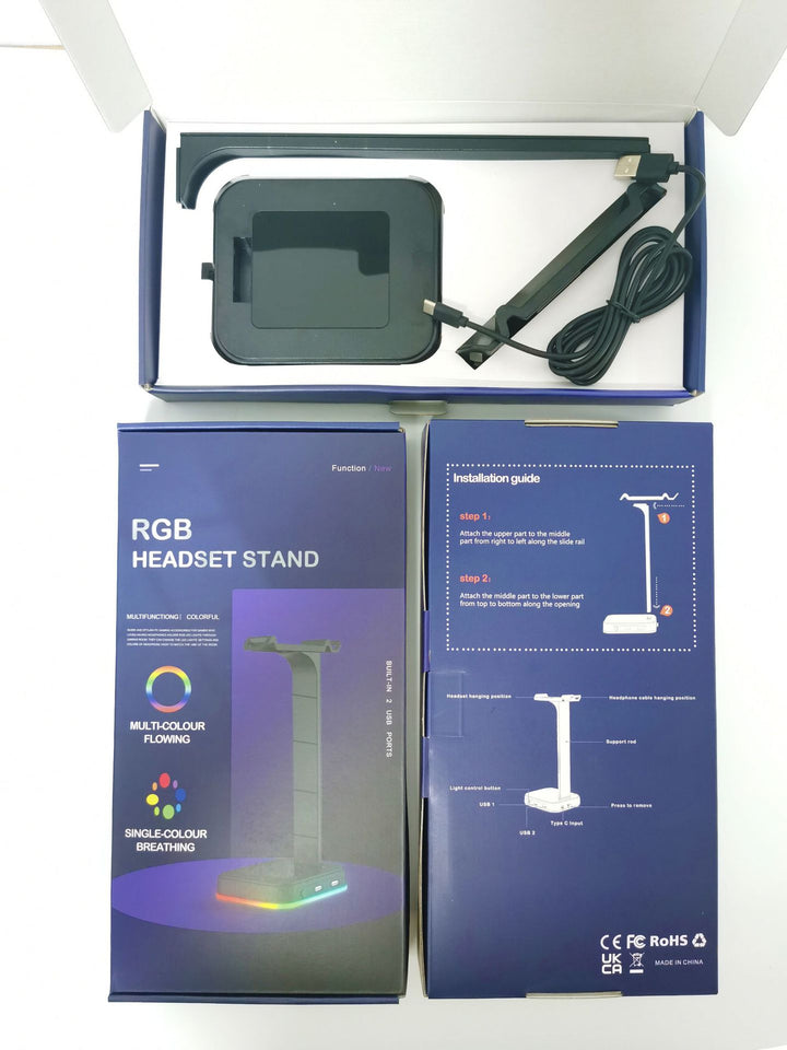 Color Changing Gaming Headset Bracket Stand | RGB LED Headphone Holder