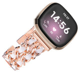 Stainless Steel Denim Chain Watch Strap | Fashion Metal Band Accessory