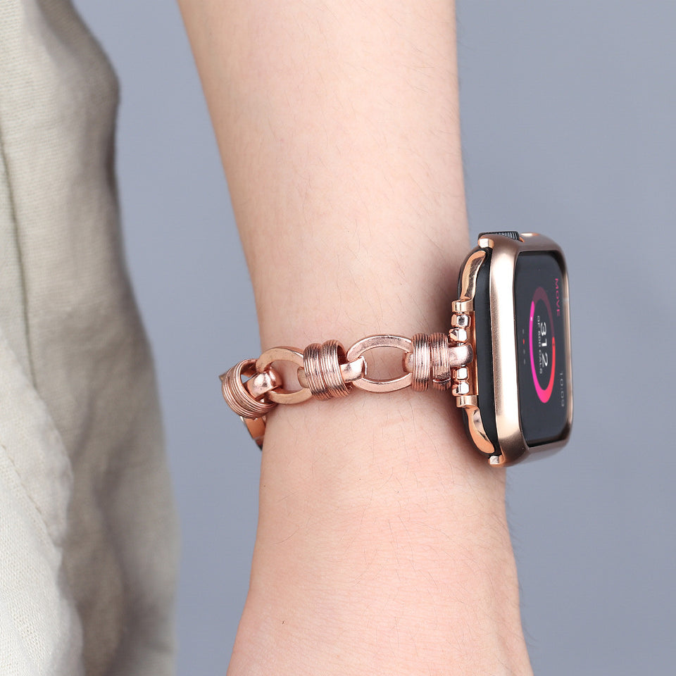 Watch Band Stainless Steel Punk Chain | Edgy Watch Strap Accessory