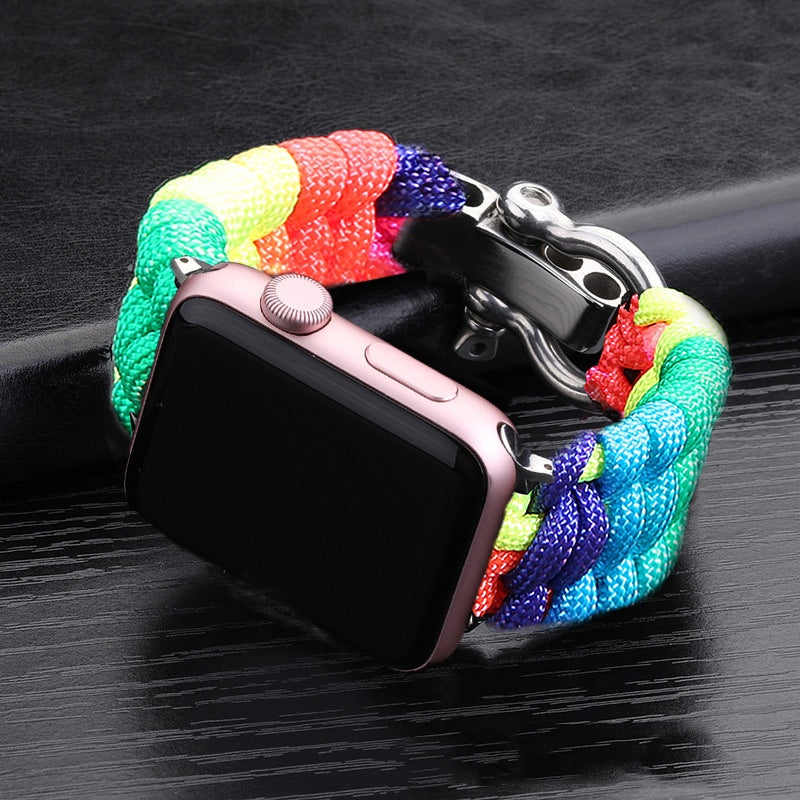 Nylon Sports iWatch Woven Steel Buckle Strap 38/42/40/44mm | Durable Band