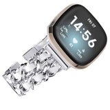 Stainless Steel Denim Chain Watch Strap | Fashion Metal Band Accessory