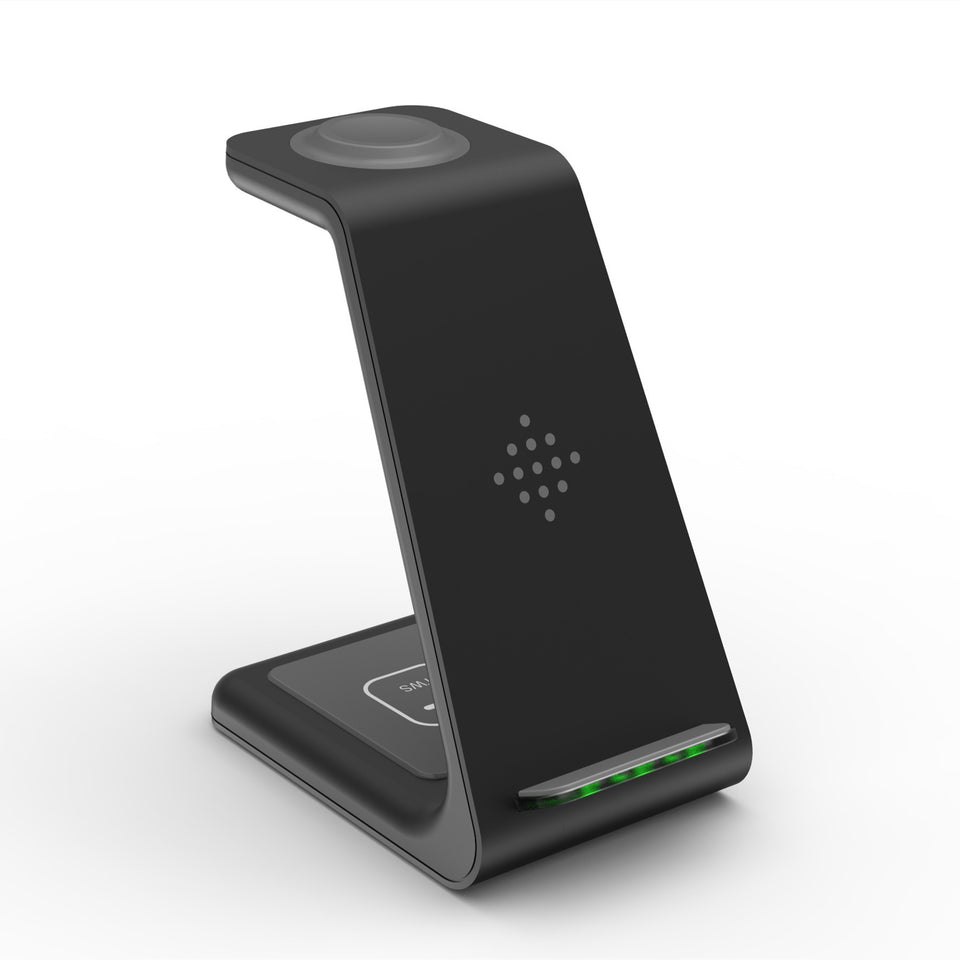3-in-1 Fast Charging Station Wireless Charger Stand | Quick Charge Dock