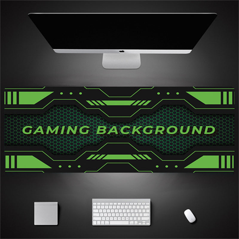 Industrial Style Tech Oversized Keyboard Mouse Desk Pad | Gaming Mat 520g