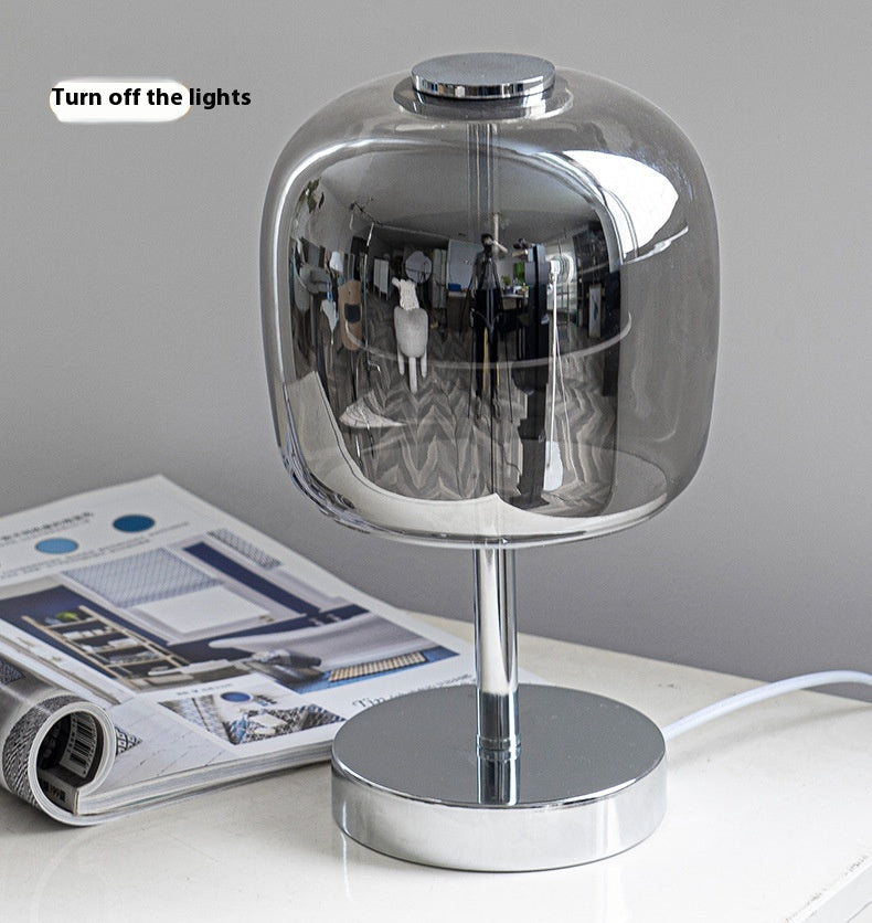 Decorative Table Lamp Glass Nordic Bedside Bar Ambience Light | USB 1350g