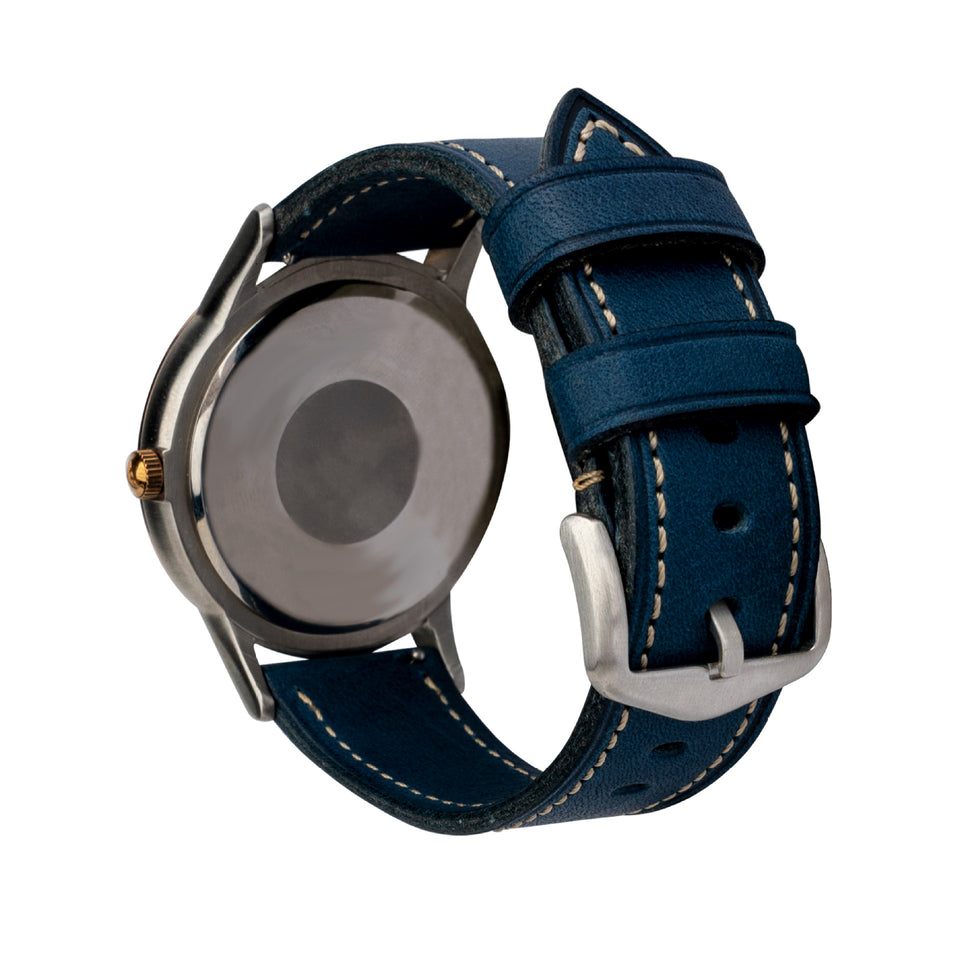 Retro Pure Cowhide Leather Watch Strap Pin Buckle | Vintage Watch Band