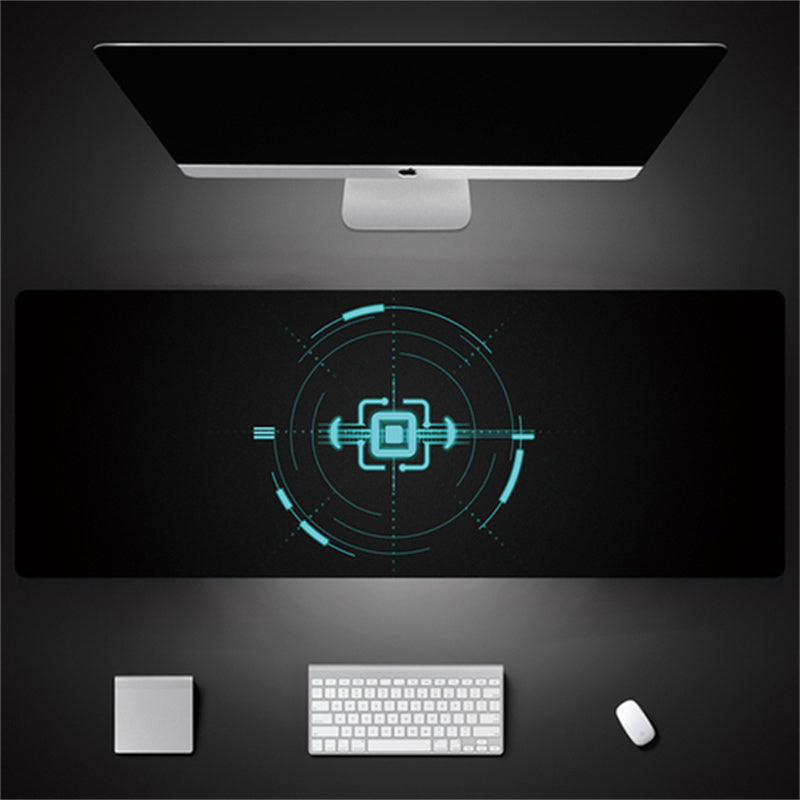 Industrial Style Tech Oversized Keyboard Mouse Desk Pad | Gaming Mat 520g