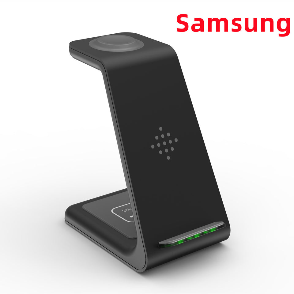 3-in-1 Fast Charging Station Wireless Charger Stand | Quick Charge Dock