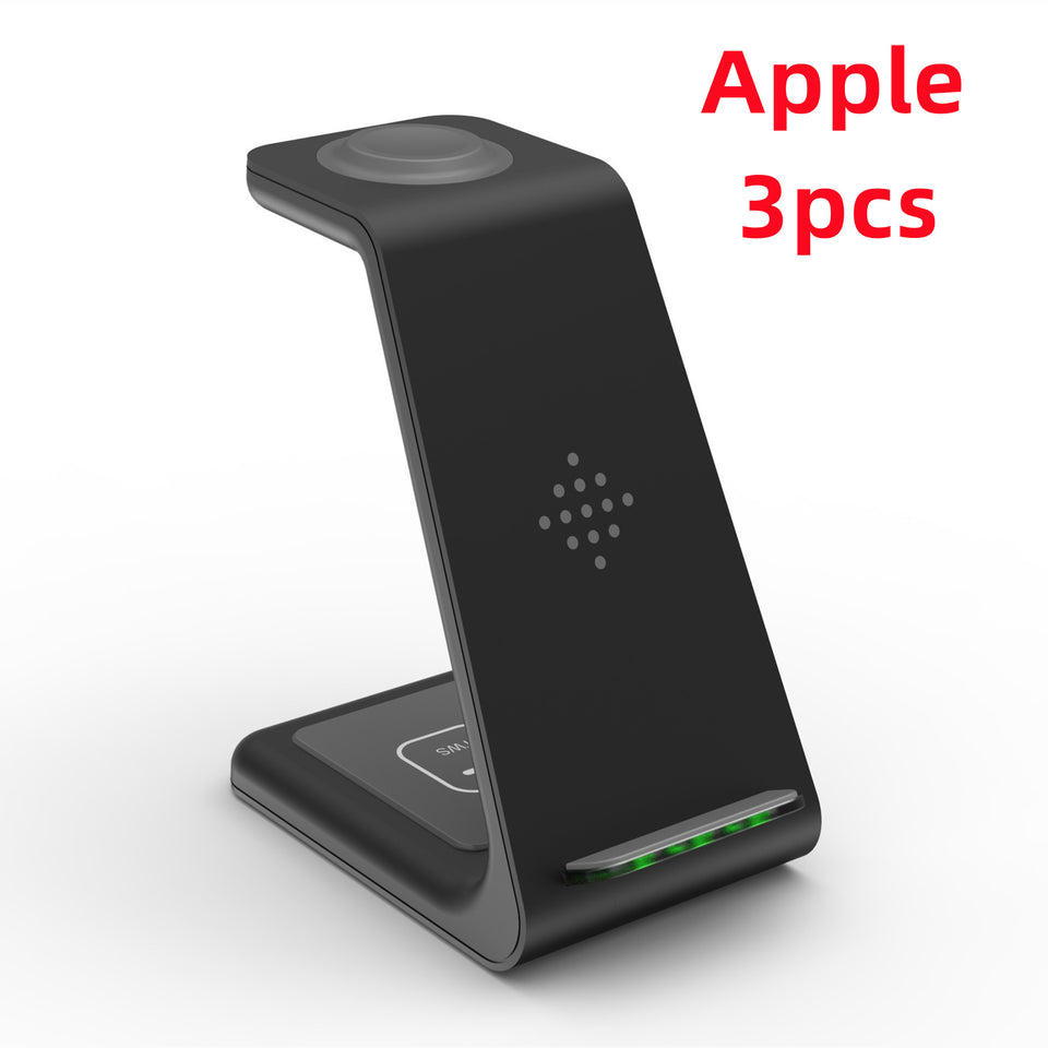 3-in-1 Fast Charging Station Wireless Charger Stand | Quick Charge Dock