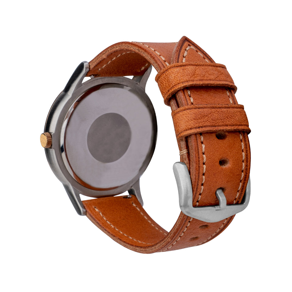Retro Pure Cowhide Leather Watch Strap Pin Buckle | Vintage Watch Band