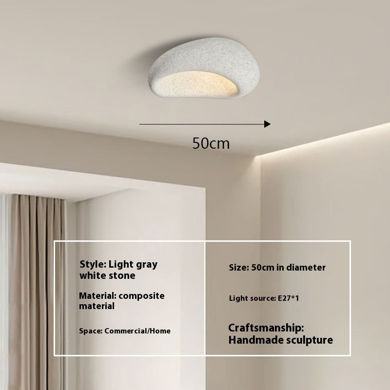 Japanese Style Silent Ceiling Lamp Simple Modern Cream | Minimalist Lighting
