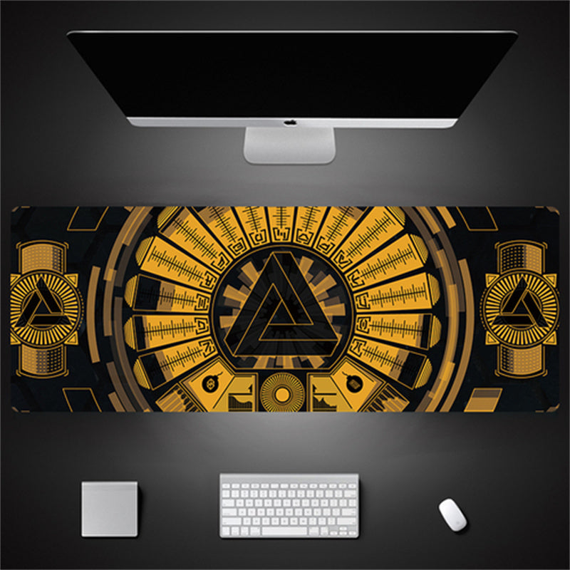 Industrial Style Tech Oversized Keyboard Mouse Desk Pad | Gaming Mat 520g