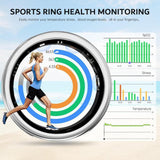 2025 Smart Ring Women Luxury Diamond | Heart Rate Sleep Tracker IP68 Waterproof