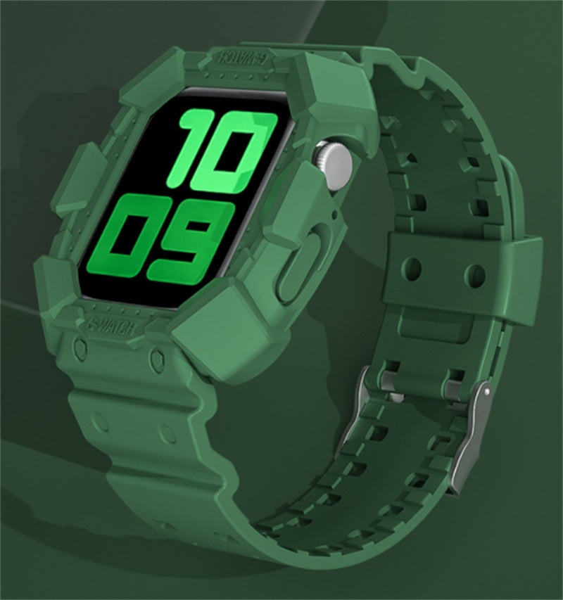 Watch7 Integrated Armor Silicone Strap | Protective Watch Band 45g