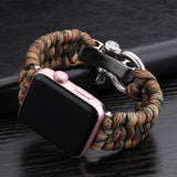 Nylon Sports iWatch Woven Steel Buckle Strap 38/42/40/44mm | Durable Band