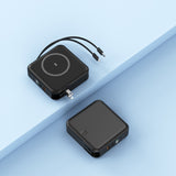 Magnetic Wireless Power Bank 5-in-1 | Fast Charging Portable Charger 300g