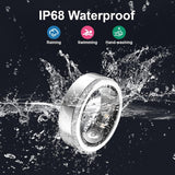 2025 Smart Ring Women Luxury Diamond | Heart Rate Sleep Tracker IP68 Waterproof