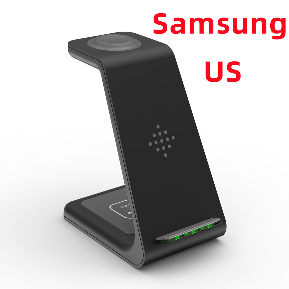 3-in-1 Fast Charging Station Wireless Charger Stand | Quick Charge Dock