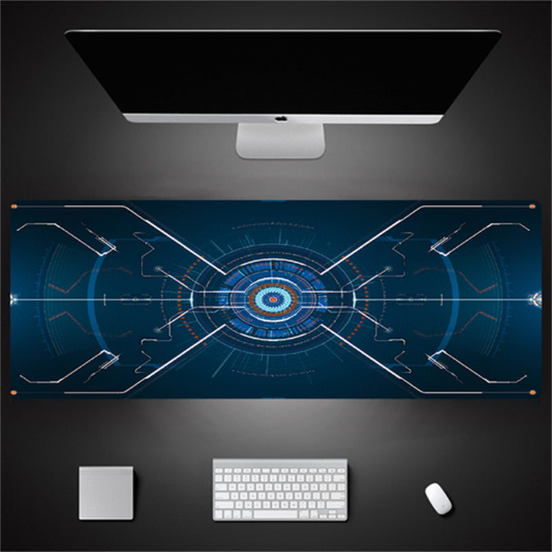 Industrial Style Tech Oversized Keyboard Mouse Desk Pad | Gaming Mat 520g