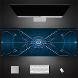 Industrial Style Tech Oversized Keyboard Mouse Desk Pad | Gaming Mat 520g