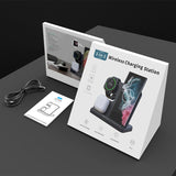 Folding Screen Desktop Wireless Charger | 3-in-1 Charging Station