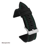 Watch Band With Line Silicone Strap | Durable Silicone Watch Band 40g