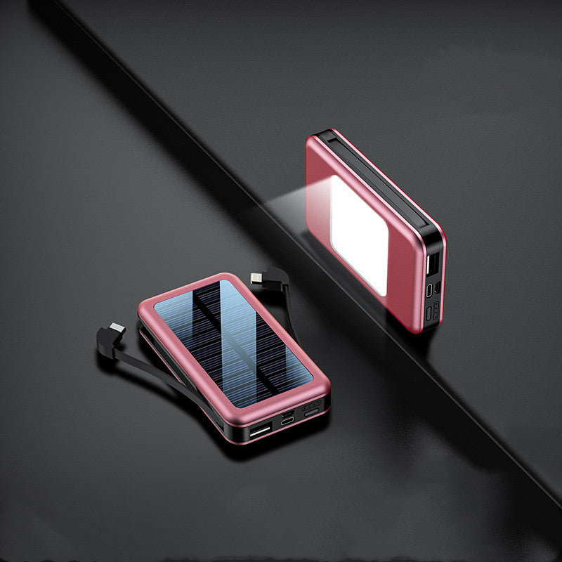 Ultra-Thin Portable Solar Power Bank Large Capacity | 180g Lightweight Charger