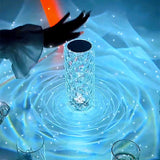 16 Colors LED Crystal Lamp Rose Light Touch Table Lamp | Bedroom Lighting 547g