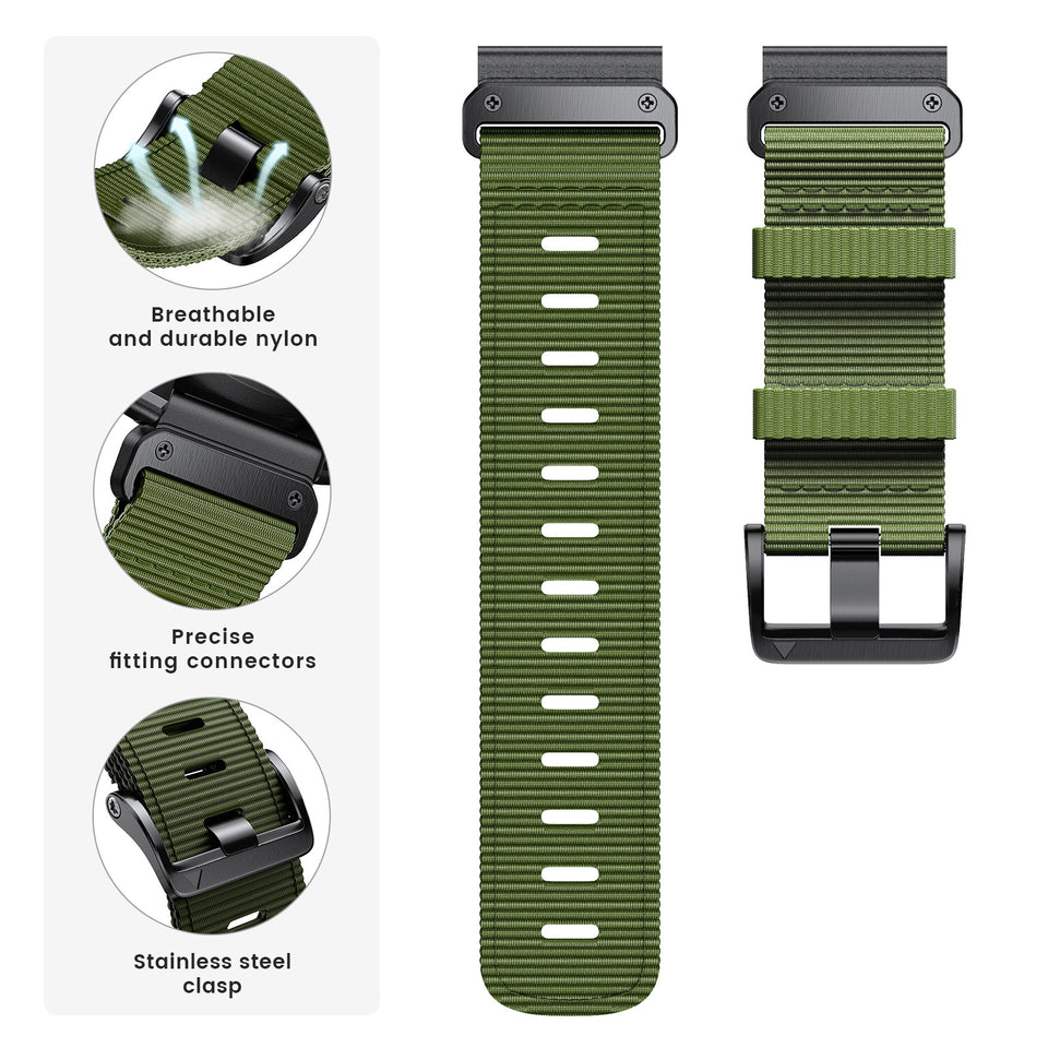 Quick Release Nylon Woven Watchband Accessories | Durable Watch Straps