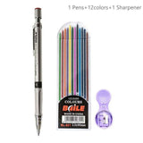 20mm Mechanical Pencil Set 2B Automatic With Color