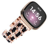 Stainless Steel Denim Chain Watch Strap | Fashion Metal Band Accessory